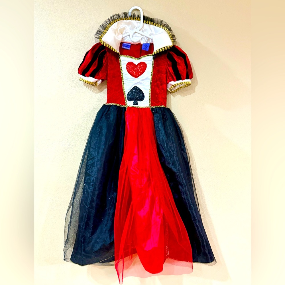 Dream Play Imagine Alice in Wonderland Queen of Hearts Costume Size 6x